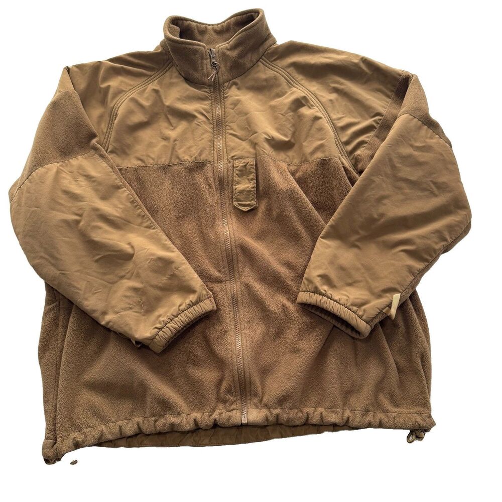 US Navy Uniform NWU Type II/III Parka Fleece Liner Coyote Brown Large Short